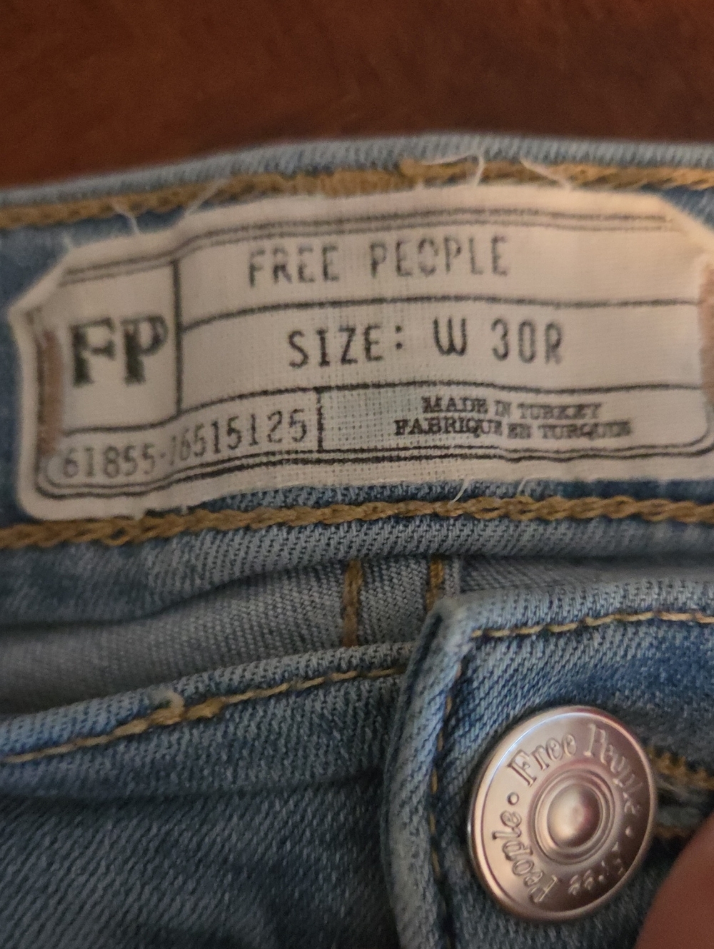 Free People Light Blue High-Rise Women's Jeans
